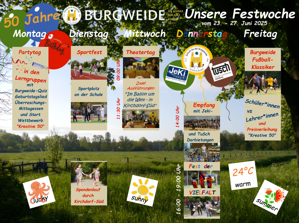 Plan der Festwoche 2025